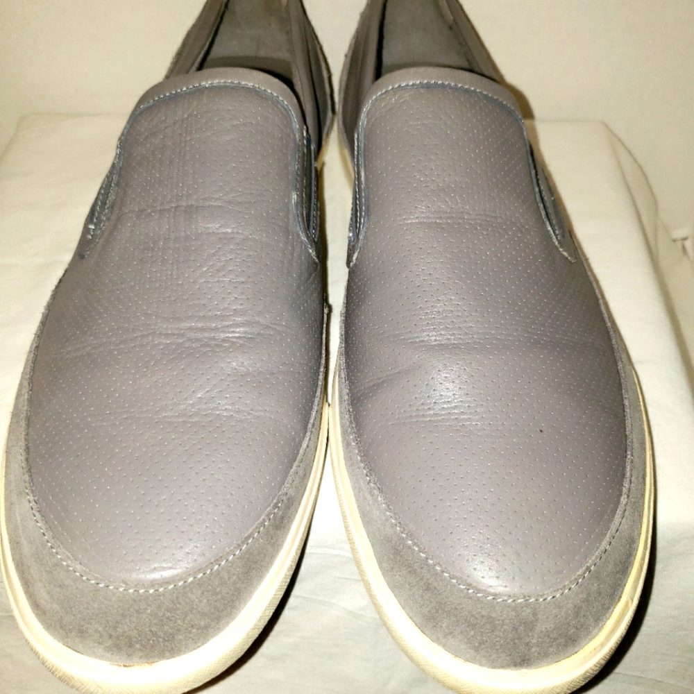 Cole Haan Owen Sport Men's 13 M Grey Leather Grand OS Slip On Sneaker